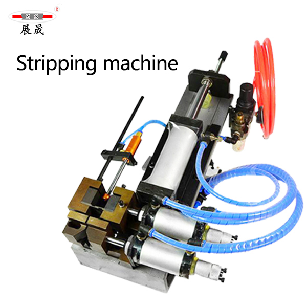 Horizontal peeling machine for wire and cable